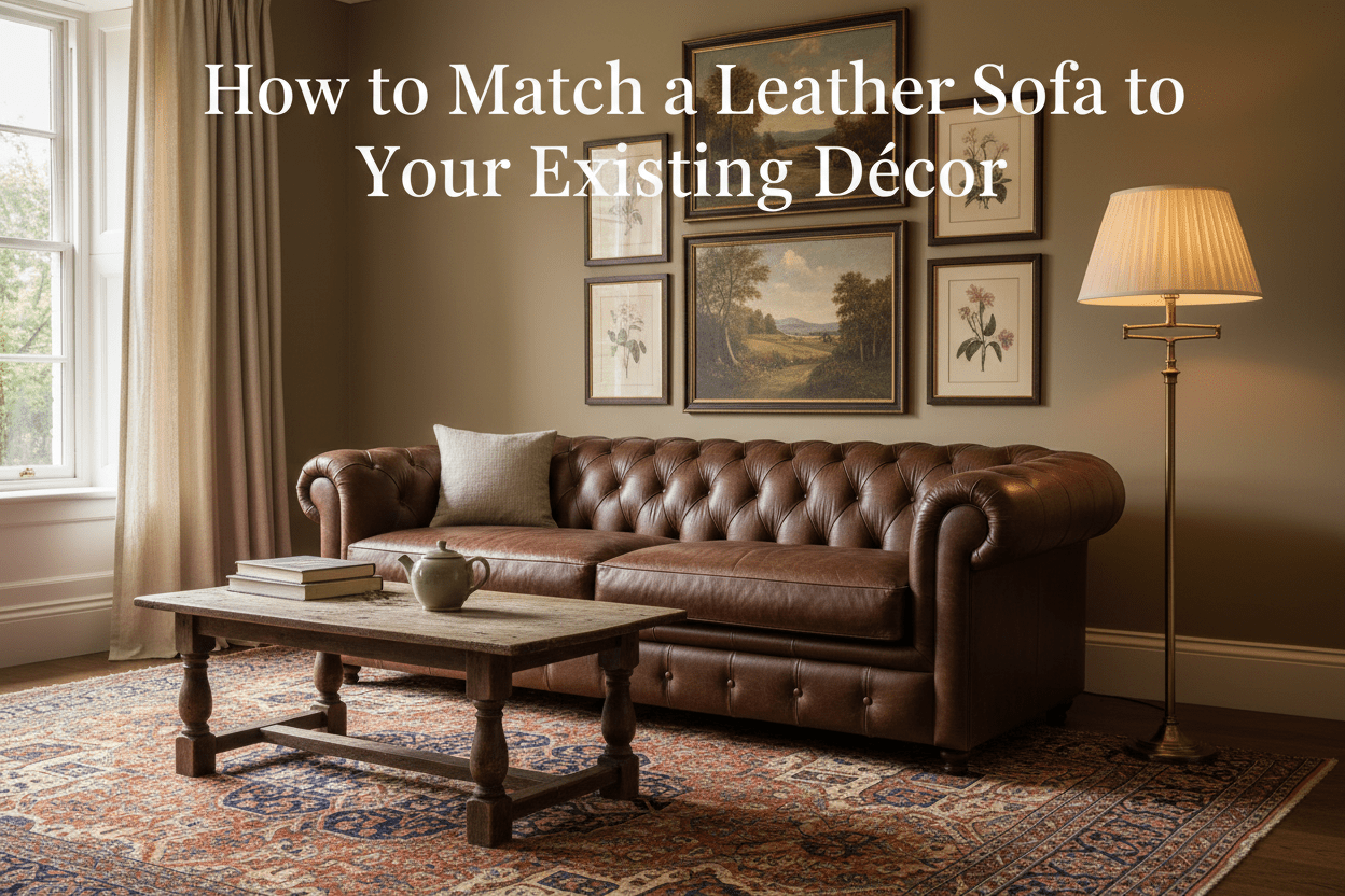 How to Match a Leather Sofa to Your Existing Décor - Kukuu Sofa