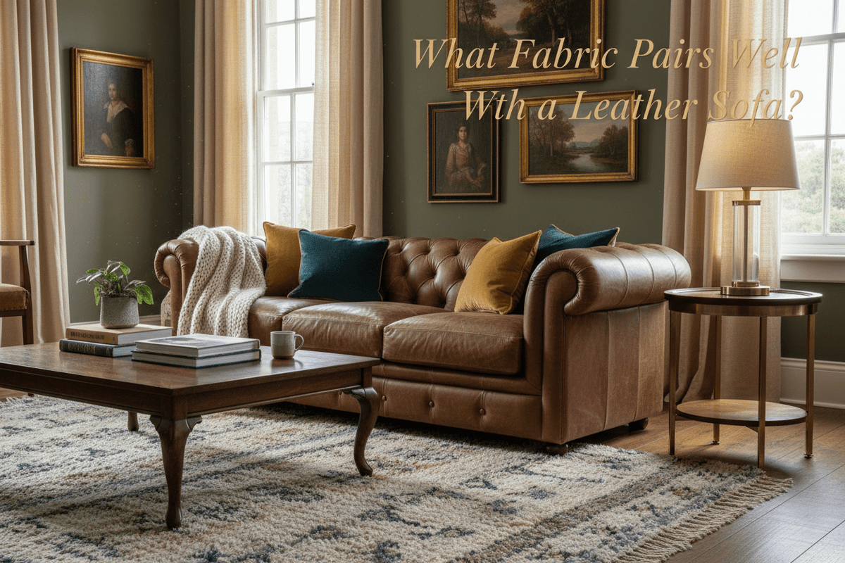 What Fabric Pairs Well With a Leather Sofa? - Kukuu Sofa