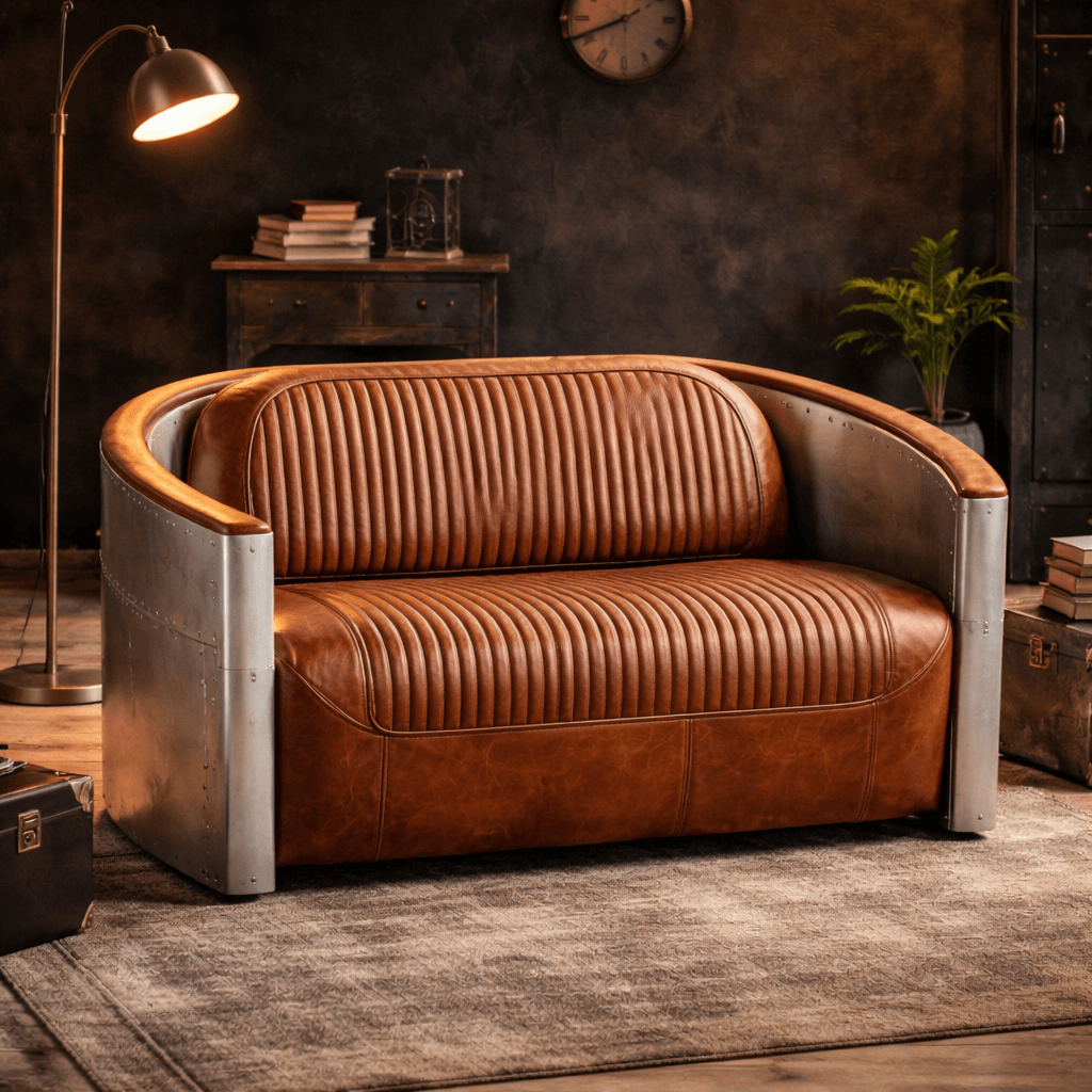 Aviator Industrial Aircraft Aluminium Armchair( Only On Special Order )