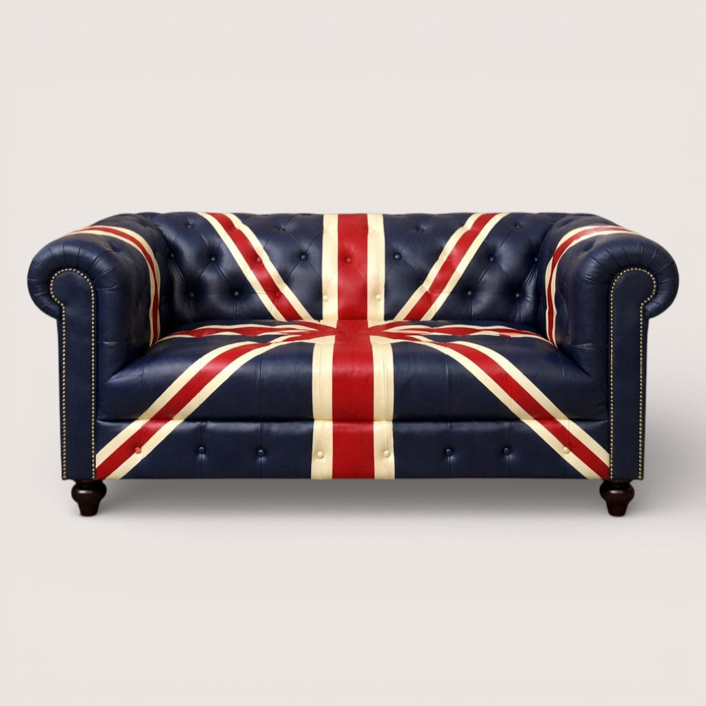 Kingsman – Union Jack Edition Top Grain Buffalo Leather Sofa (Available May End)