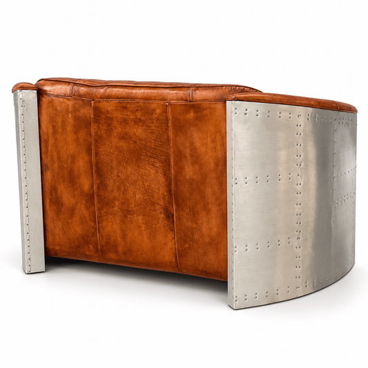 Maverick – Aviator Industrial Aircraft Aluminium 2-Seater Sofa - Kukuu Sofa
