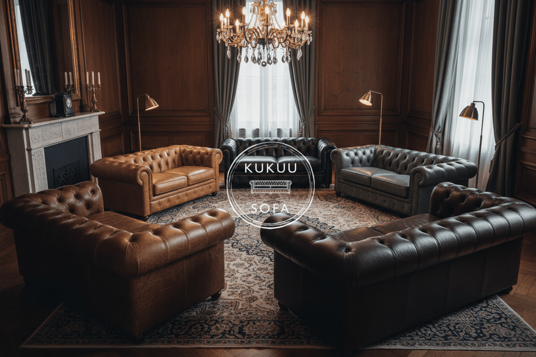 Best Colours for Leather Chesterfield Sofas - Kukuu Sofa