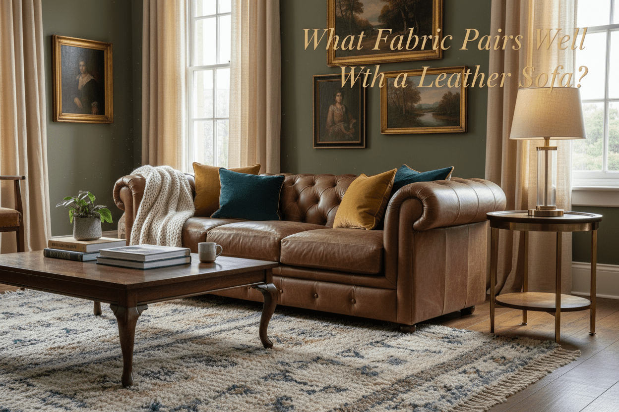 What Fabric Pairs Well With a Leather Sofa? - Kukuu Sofa