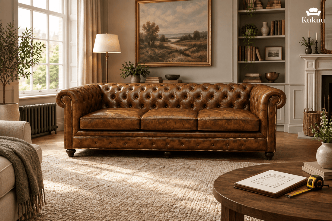 What Size Leather Sofa Do I Need for My Living Room? - Kukuu Sofa