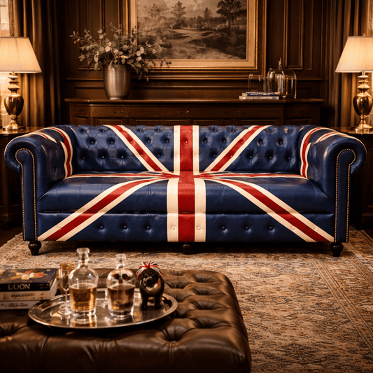 Kingsman – Union Jack Edition Top Grain Buffalo Leather Sofa (Available May End)