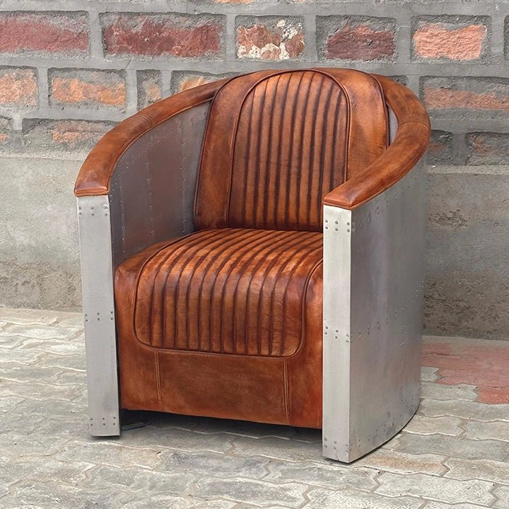Aviator Industrial Aircraft Aluminium Armchair ( Only On Special Order ) - Kukuu Sofa