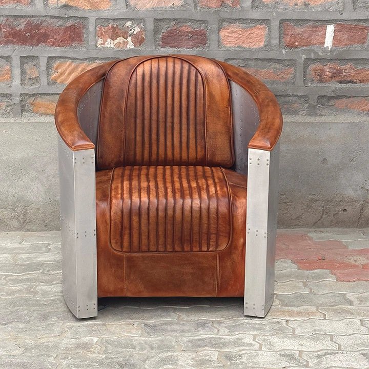 Aviator Industrial Aircraft Aluminium Armchair ( Only On Special Order ) - Kukuu Sofa