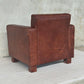 Crocodile Print Leather Armchair UK | Buffalo Leather Club Chair - Kukuu Sofa