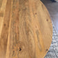 Kensington Solid Mango Wood Oval Dining Table – Light Brown - Kukuu Sofa