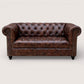 Kingsford Collection - Dark Brown Top Grain Buffalo Leather Chesterfield sofa - Kukuu Sofa