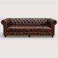 Kingsford Collection - Dark Brown Top Grain Buffalo Leather Chesterfield sofa - Kukuu Sofa