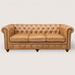Kingsford - Natural Tan Top Grain Buffalo Leather Chesterfield sofa - Kukuu Sofa
