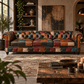 Kingsford – Patchwork Special Edition Top Grain Buffalo Leather Sofa - Kukuu Sofa