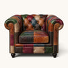 Kingsford – Patchwork Special Edition Top Grain Buffalo Leather Sofa - Kukuu Sofa