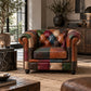Kingsford – Patchwork Special Edition Top Grain Buffalo Leather Sofa - Kukuu Sofa
