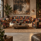 Kingsford – Patchwork Special Edition Top Grain Buffalo Leather Sofa - Kukuu Sofa