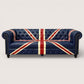 Kingsford – Union Jack Special Edition Hand Painted Top Grain Buffalo Leather Sofa - Kukuu Sofa