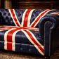 Kingsford – Union Jack Special Edition Hand Painted Top Grain Buffalo Leather Sofa - Kukuu Sofa