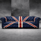 Kingsford – Union Jack Special Edition Hand Painted Top Grain Buffalo Leather Sofa - Kukuu Sofa