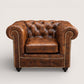 Kingsford - Vintage Brown Top Grain Buffalo Leather Chesterfield sofa - Kukuu Sofa