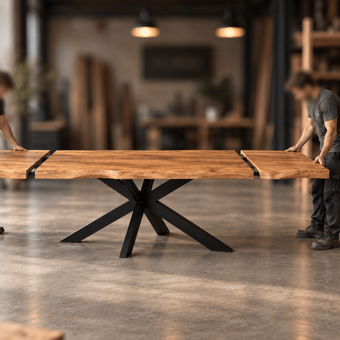 KUKUU Extend-It! – Solid Mango Wood Extending Dining Table 200–300cm - Kukuu Sofa
