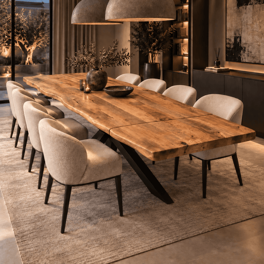 KUKUU Extend-It! – Solid Mango Wood Extending Dining Table 200–300cm - Kukuu Sofa
