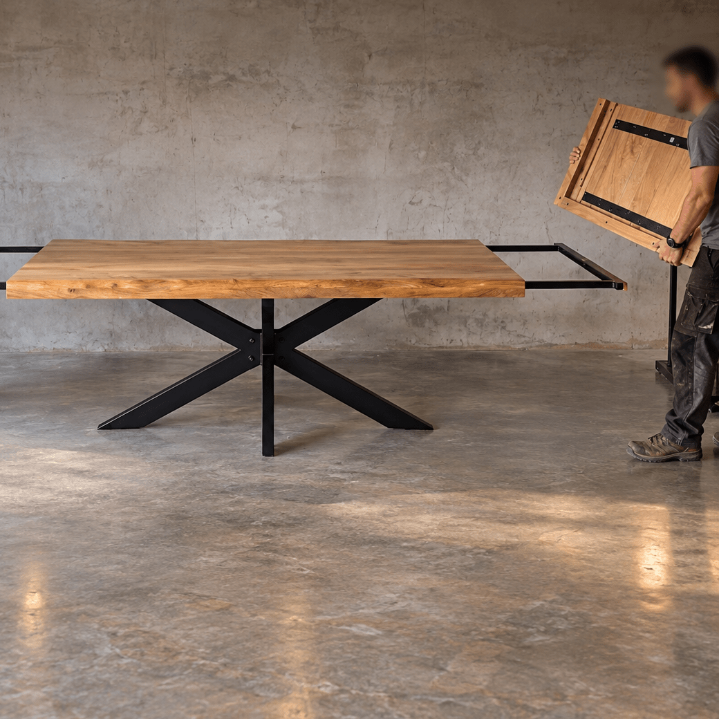 KUKUU Extend-It! – Solid Mango Wood Extending Dining Table 200–300cm - Kukuu Sofa