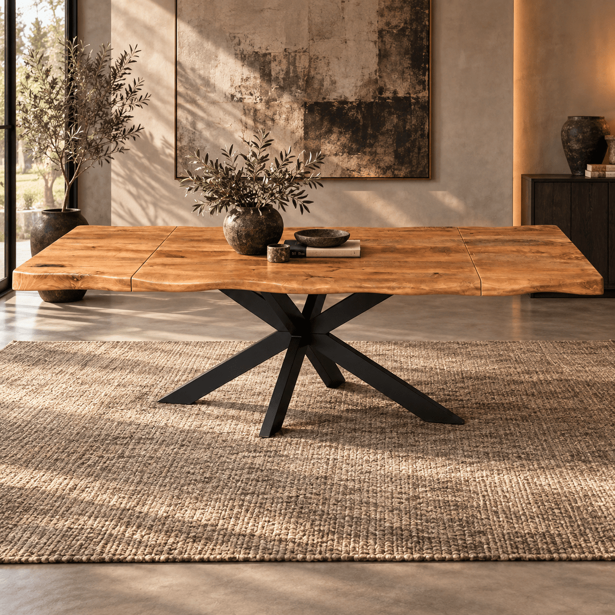 KUKUU Extend-It! – Solid Mango Wood Extending Dining Table - Kukuu Sofa