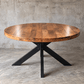 KUKUU Extend-It! – Solid Mango Wood Round Extending Dining Table - Kukuu Sofa