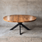 KUKUU Extend-It! – Solid Mango Wood Round Extending Dining Table - Kukuu Sofa