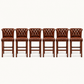 Windsor Chesterfield Genuine Leather Bar Stool – Vintage Brown | KUKUU Sofa - Kukuu Sofa