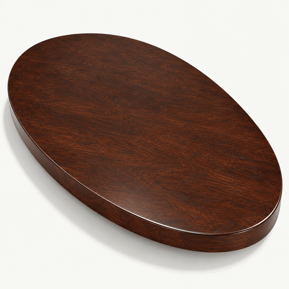 Windsor Traditional Oval Wooden Bar & Pub Poseur Table – Dark Brown - Kukuu Sofa