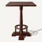 Windsor Traditional Round Wooden Bar & Pub Poseur Table – Dark Brown - Kukuu Sofa