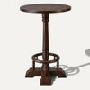 Windsor Traditional Round Wooden Bar & Pub Poseur Table – Dark Brown - Kukuu Sofa
